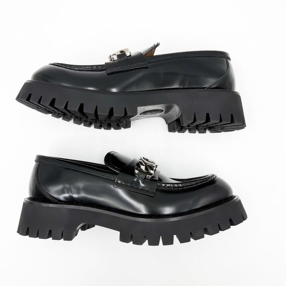 Gucci Jeanne GG Cordovan Lux Platform Sole Leather Loafers - Picture 7 of 11
